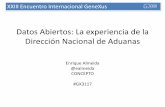 OpenData: El ejemplo de datos abiertos de Dirección de Aduanas Uruguay