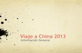 Generalidades Viaje MTC China 2013 - Centre Holístic