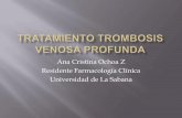 Tratamiento de la trombosis venosa profunda y tep