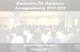 Encuentro de asesores acompañantes 2010 2011