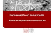 Escribir en español en los nuevos medios