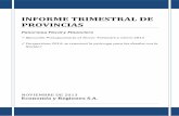 Coparticipación: Informe Trimestral de Provincias al III Trimestre 2013