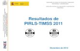 INEE. Resultados de España en lectura, matemáticas y ciencias en 4º de Educación Primaria. TIMSS y PIRLS 2012