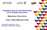 Presentacion Materiales Educativos PTA