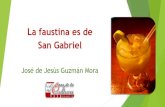 Conferencia "La faustina es de San Gabriel"