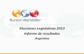 Informe Analisis de las Elecciones 2013