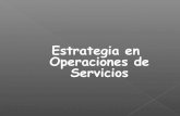 Estrategia de operaciones en servicios