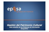 SIG para Gestión del Patrimonio Cultural de Castilla y León