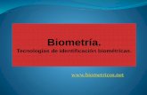 Biometría y tecnologías de identificación biométrica