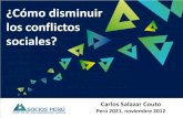 Herramientas de la Sostenibilidad: Disminución de Conflictos Sociales en el Perú