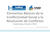 Elementos Básicos de la Conflictividad Social y la Resolución de Conflictos / Herbert David Ortega Pinto – Gerente de Procesos y Coordinación Interinstitucional para el Valle