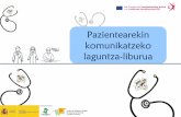 Pazientearekin komunikatzeko komunikatzeko laguntza-liburua