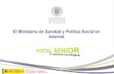 El ministerio de sanidad y política social en internet