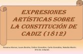 Expresiones artisticas sobre la constitucion de 1812