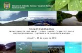 REUNION SUBREGIONAL MONITOREO DE LOS IMPACTOS DEL CAMBIO CLIMATICO EN LA BIODIVERSIDAD DE LOS PAISES DE LA REGIÓN ANDINA. Tatiana Menjura