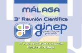 3ª Reunión GINEP - 17 y 18 de octubre Málaga