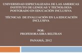 Modulo 4  Tecnicas de Evaluacion en la Educacion Inclusiva