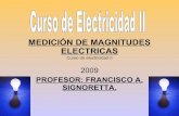 MEDICIÓN DE MAGNITUDES ELECTRICAS