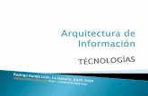 Tecnologías para hacer Arquitectura de Información