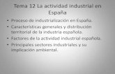 Tema 12 los espacios industriales en españa