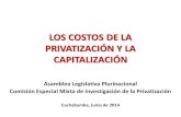 Costos privatización y capitalización