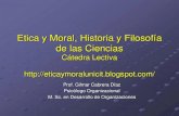 Programa y clase nº 1  etica, moral, historia y filosofía de las ciencias