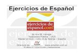 Presentación Ejercicios de Español. Virtual Educa 2009