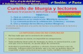 1ª SESIÓN DEL CURSILLO DE LITURGIA. PROCESO DE COMUNICACION