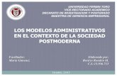 Modelos administrativos postmodernidad