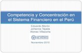Competencia y concentración en el sistema financiero en el Perú