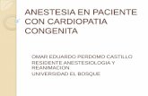 Anestesia en paciente con cardiopatia congenita