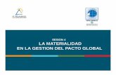 Sesión 4:   La Materialidad  en la Gestión del Pacto Global