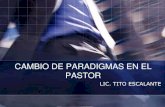 Cambio de paradigmas en el pastor