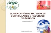 Elaboración de materiales curriculares y recursos didácticos