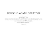 Organizacion de la adm del estado. municipalidades