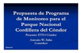 Propuesta de monitoreo para el Parque Nacional Cordillera del Condor