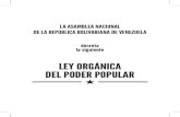 LEY ORGÁNICA DEL PODER POPULAR