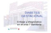 Cribaje y diagnóstico de la Diabetes gestacional en el área sanitaria