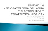 FISIOPATOLOGIA DEL AGUA Y ELECTROLITOS Y TERAPEUTICA HIDRICA; DESEQUILIBRIO HIDRO ELECTROLITICO