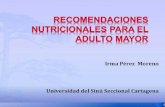 Recomendaciones nutricionales para el adulto mayor