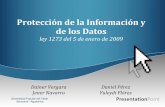 Protección de la Información y de los datos ley 1273 del 5 de enero del 2009