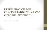 Refrigeración por concentrador solar y absorción