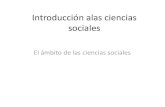 Introducción alas ciencias sociales