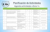 Agenda planificación de actividades