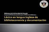 1. Introducción Curso Lexico en lengua inglesa de ByD - UGR