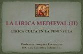 La lírica medieval (ii)