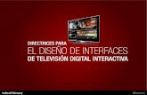 "Directrices para el diseño de interfaces de la televisión digital interactiva." por @ivoserrano