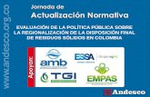 4.Evaluación de la Política Pública sobre la Regionalización de la Disposición Final de Residuos Sólidos en Colombia.