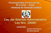 Diapositivas  Neil  Suller   Ley Del  Silencio  Administrativo