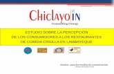 Estudio del nivel de  percepción de consumidores a restaurante de comida criolla chiclayo in